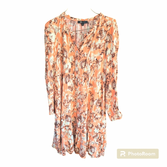 FRYE Ruffle Neck Button Front Dress - Picture 2 of 9